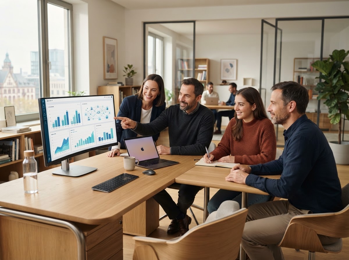 Zömarich AI Team bei der Arbeit an Analysemodellen